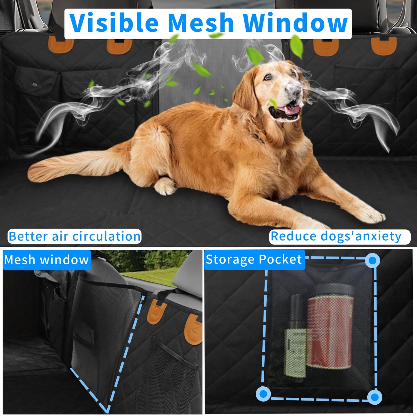 Water-Resistant Dog Backseat