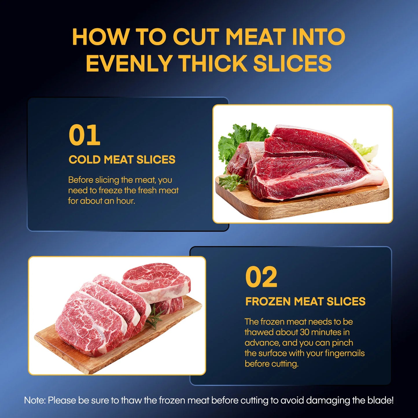 12-Inch Electric Meat and Deli Slicer with Adjustable Thickness