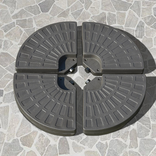 Heavy-Duty 4-Piece Cantilever Umbrella Base – Up to 220 lb