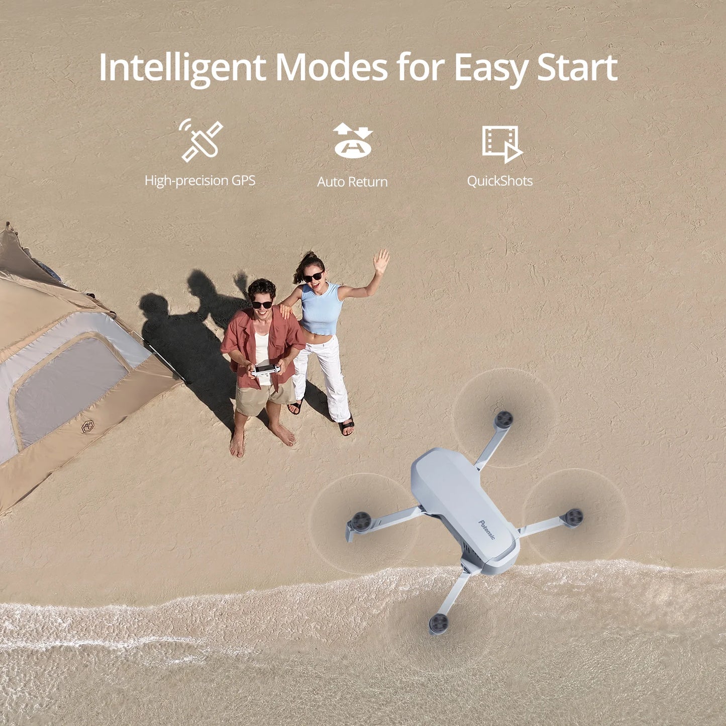 Potensic 4K GPS Drone with 3-Axis Gimbal for Beginners