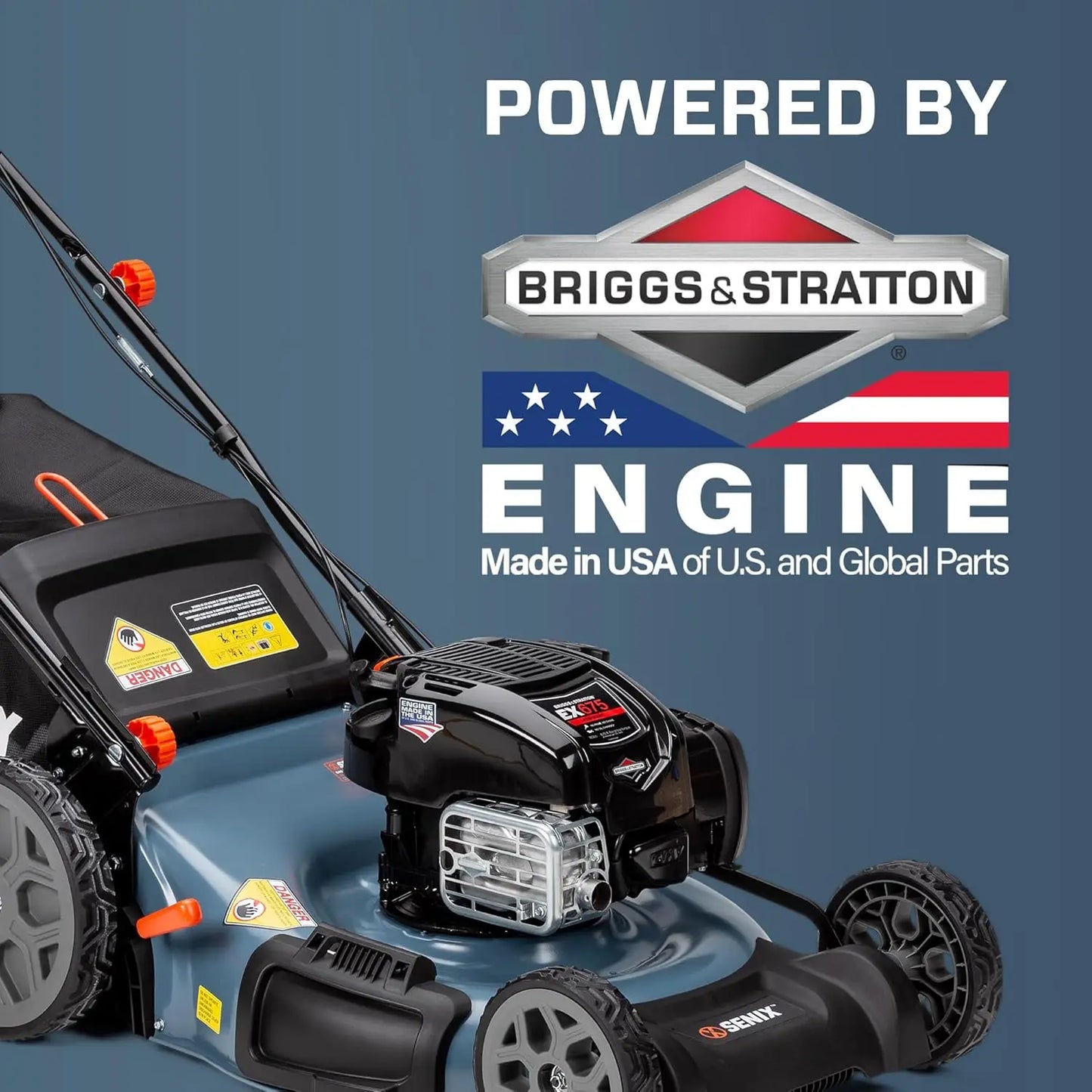 Self Propelled Gas Lawn Mower With Rear Wheel Drive