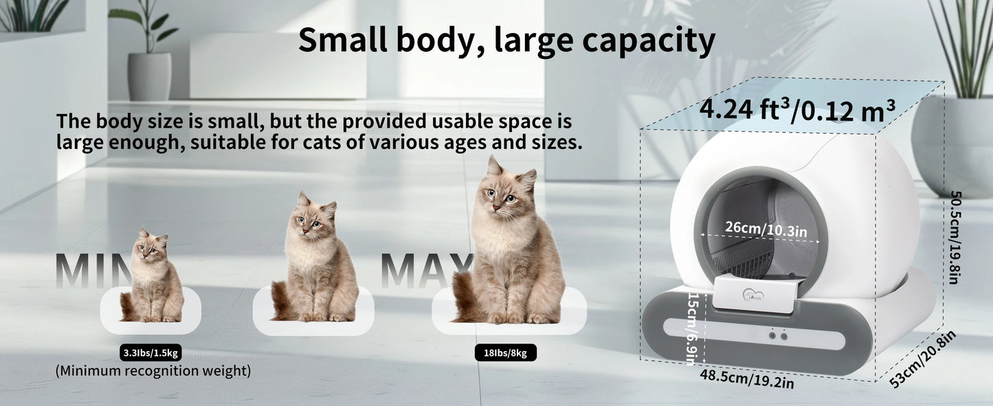 DOEL Smart Self-Cleaning Cat Litter Box With App And WiFi