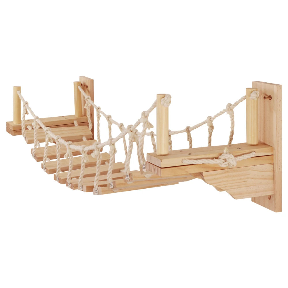Wall Mounted Cat Rope Bridge With Sisal For Indoor Cats