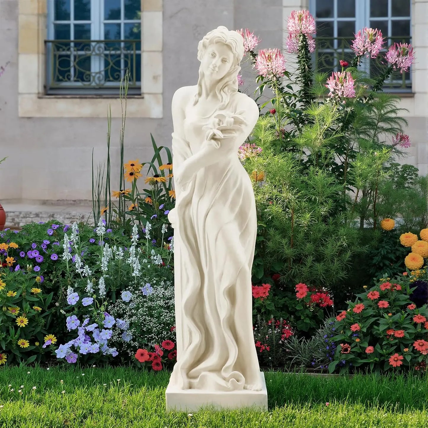Nymph Garden Statue Goddess Of Spring Roman Style Outdoor Sculpture