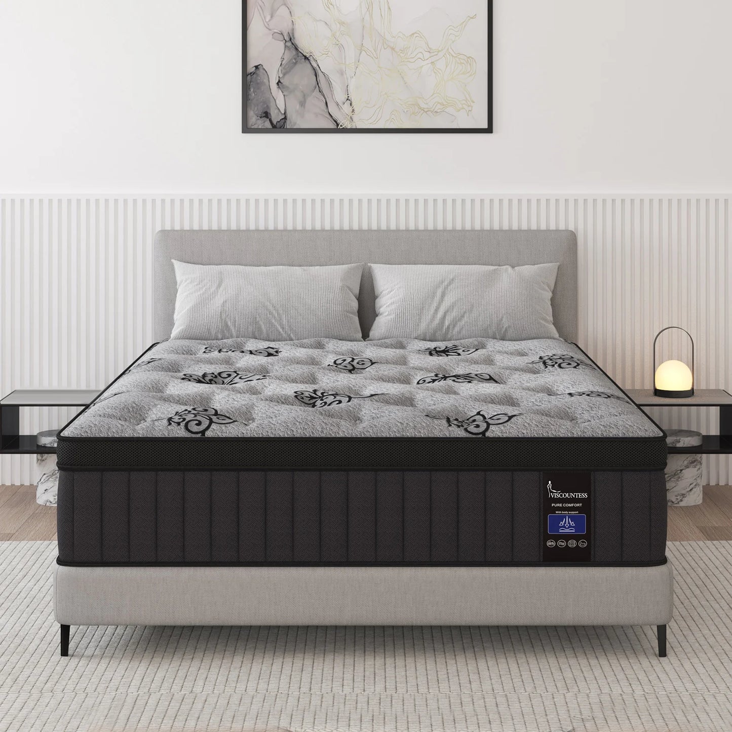 Memory Foam Hybrid Mattress With Pocket Spring For Cooling Comfort