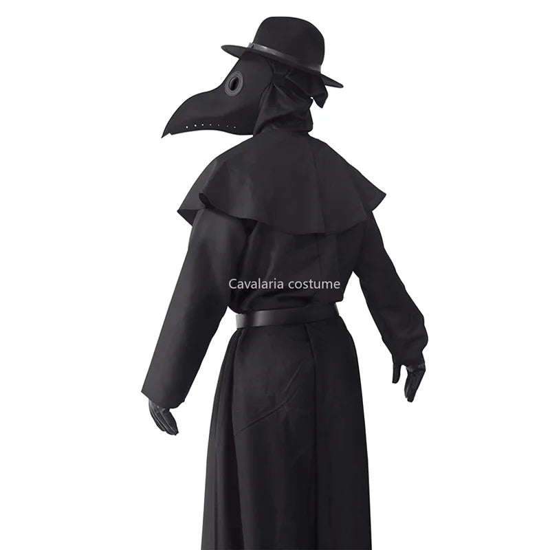 Plague Doctor Cosplay Costume Steampunk Bird Beak Mask