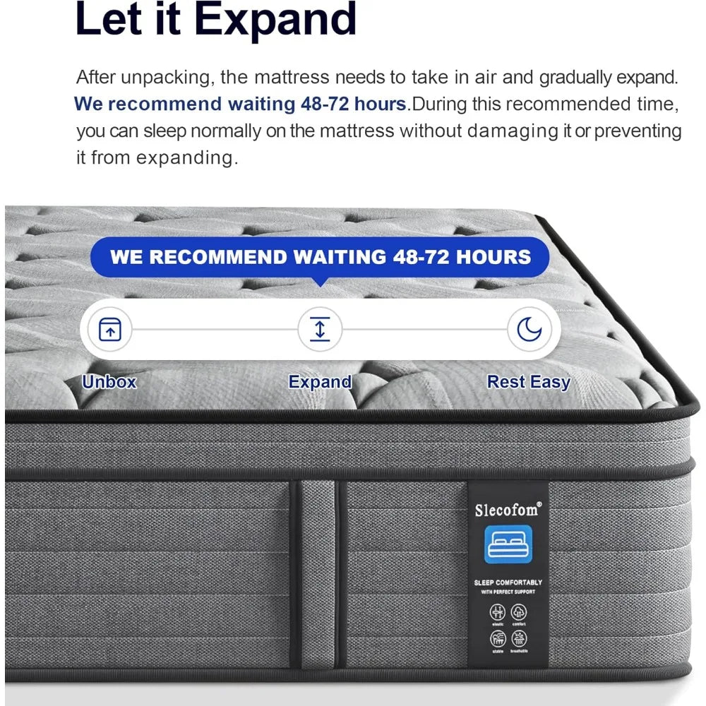 Firm Hybrid Mattress With Lumbar Support And Edge Comfort