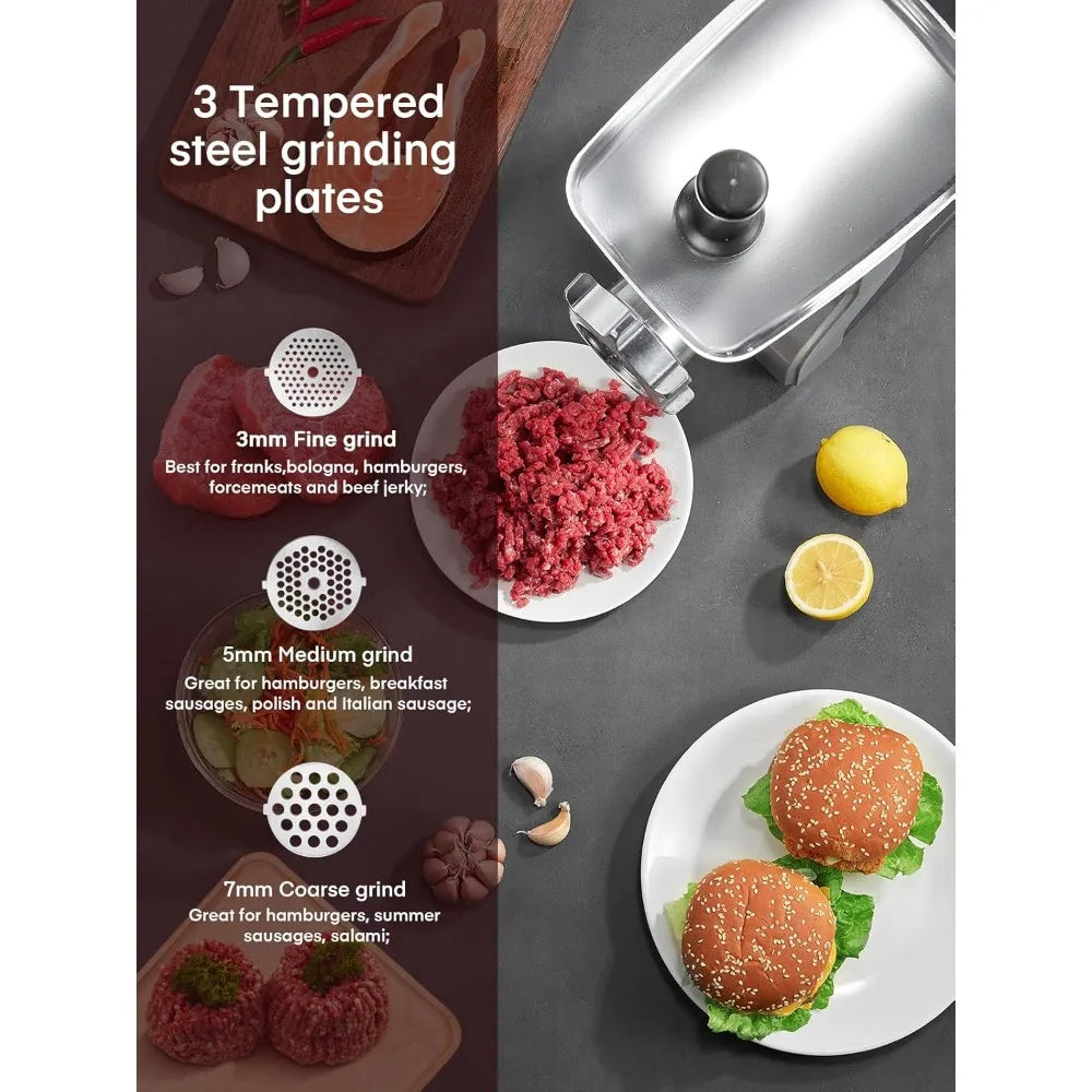 Heavy Duty Electric Meat Grinder 5 in 1 Sausage Stuffer