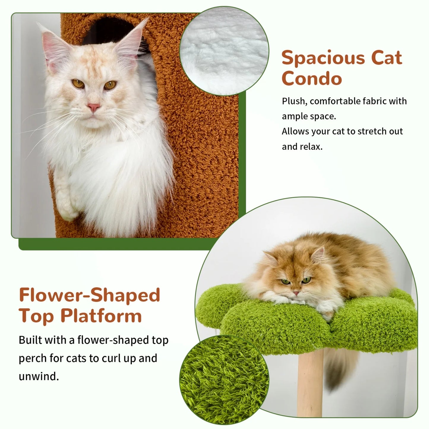 BINGOPAW 5-Tier Cat Tree &amp; Condo with Sisal Scratching Posts