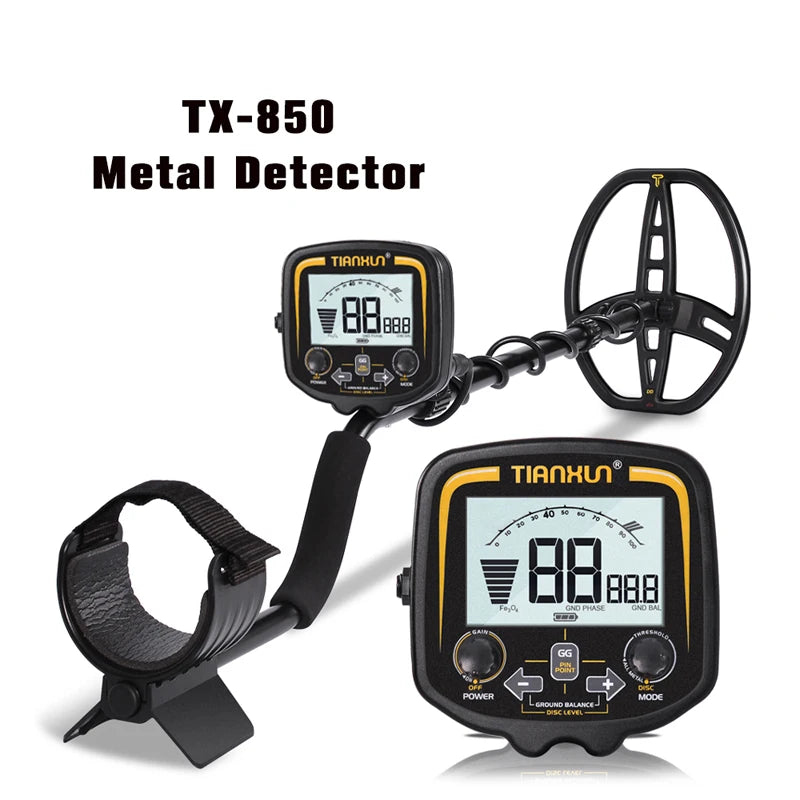 TX-850 Deep Metal Detector Nugget Hunter Pinpoint With 19 KHz