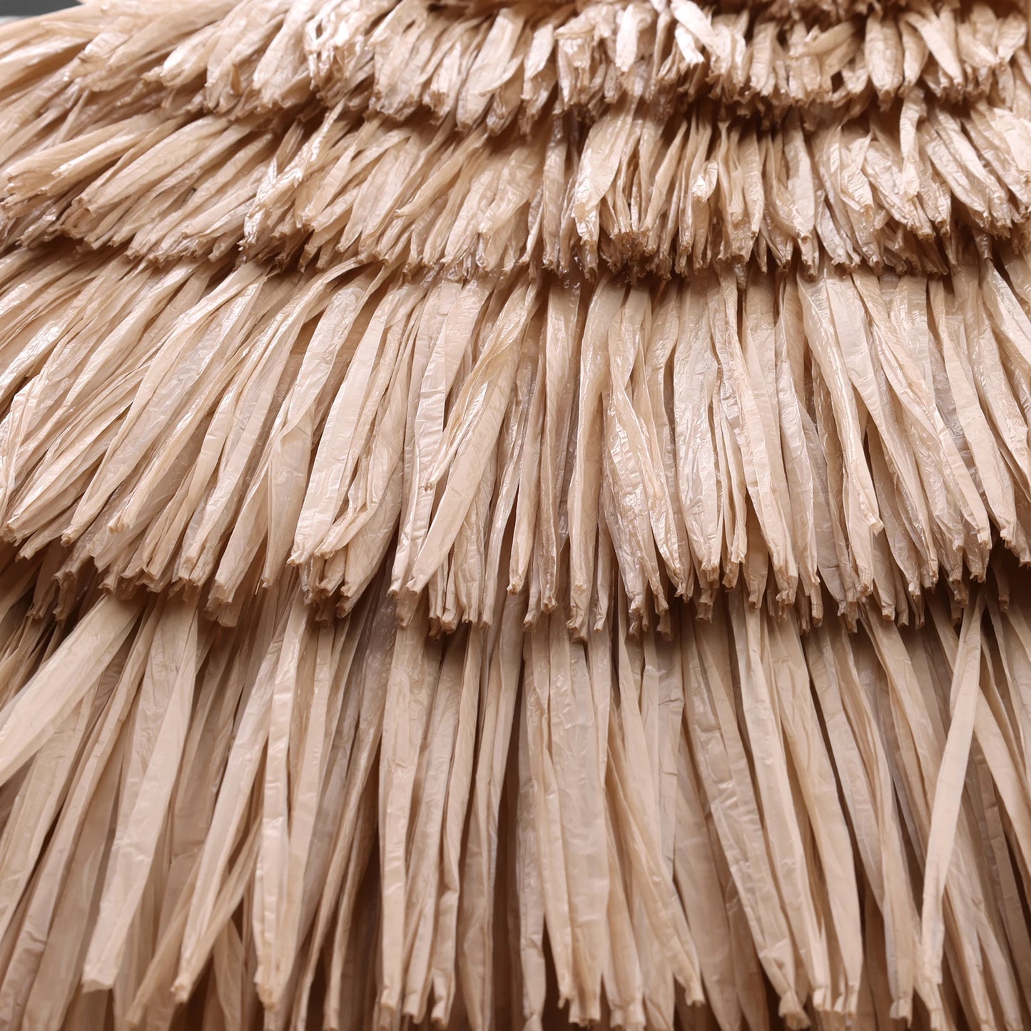 Hawaiian Straw Umbrella With Tilt Adjustment UPF 50 UV Protection