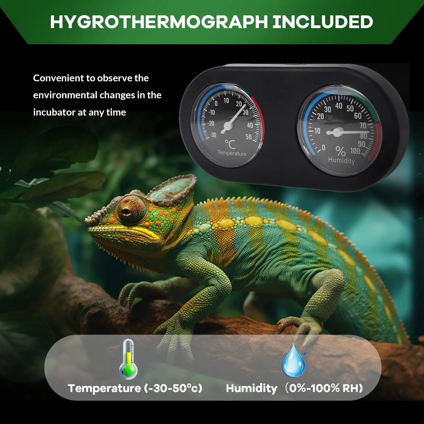 Tempered Glass Reptile Terrarium Top Screen Featuring Anti Escape Hinges