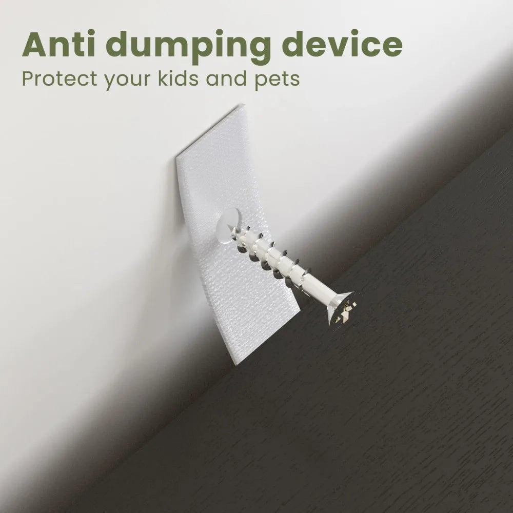 Modern Freestanding Buffet Cabinet With Adjustable Shelves And Doors