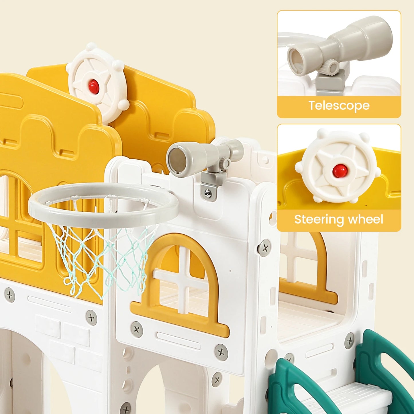 Eight In One Toddler Slide Indoor Playground Playset