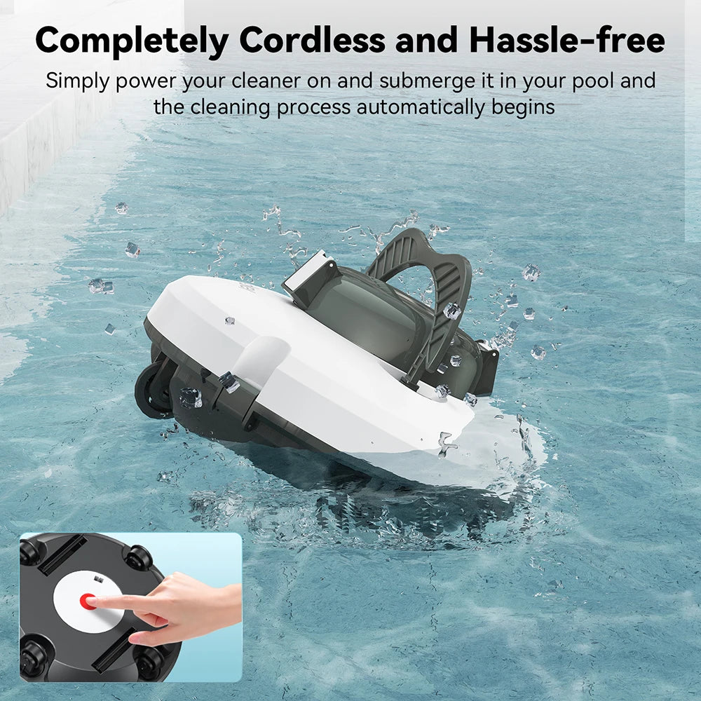 Redkey S100 Robotic Pool Cleaner Waterproof Self Parking