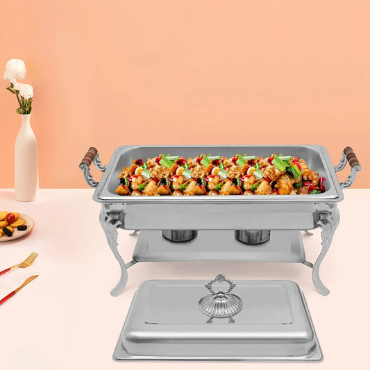 Stainless Steel Chafing Dish Buffet Set for Events and Parties