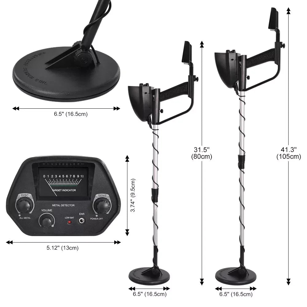 High Accuracy Waterproof Metal Detector for Treasure Hunting