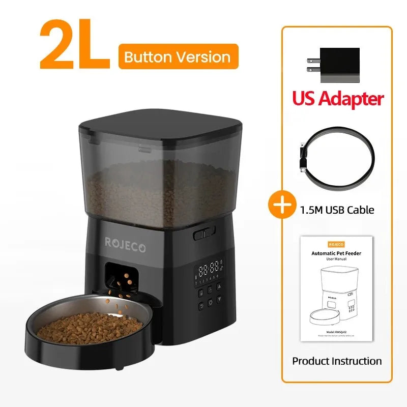 Rojeco Automatic Pet Feeder For Cats With Smart Control