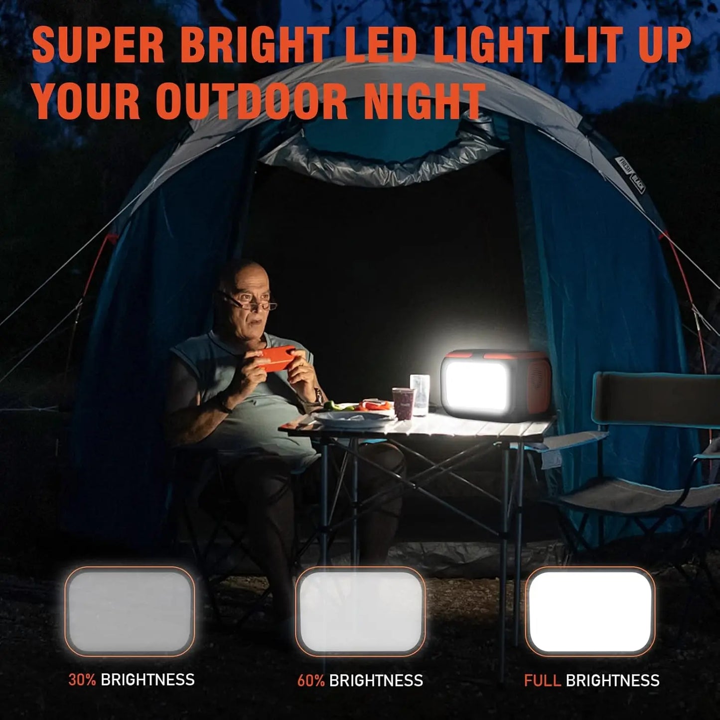 Portable Solar Power Station For Camping And Travel