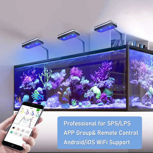 PopBloom WiFi Reef Aquarium Light For Coral SPS And LPS