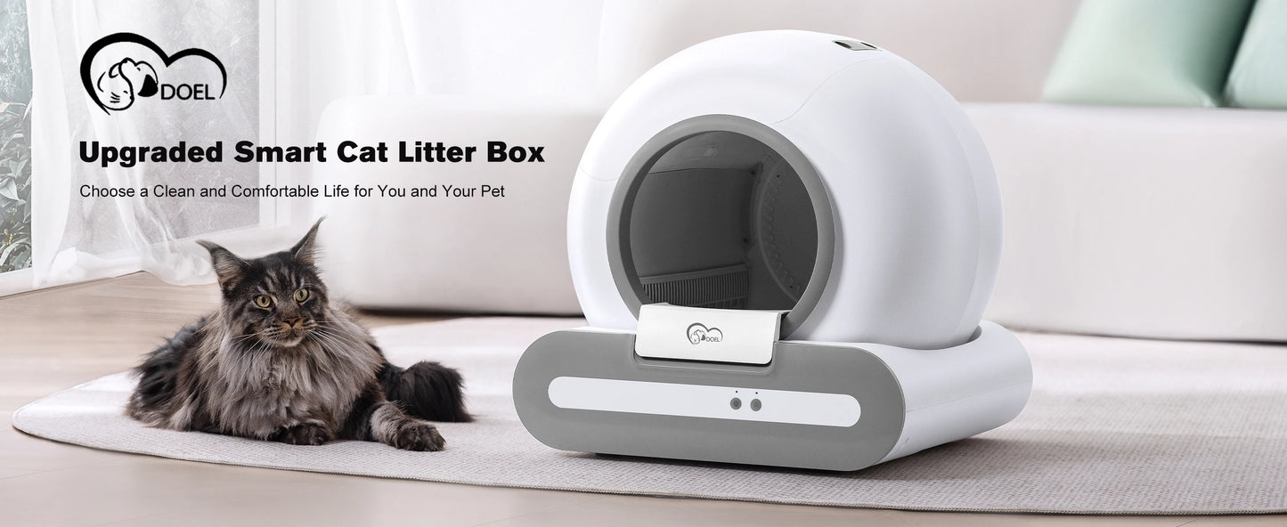 DOEL Smart Self-Cleaning Cat Litter Box With App And WiFi