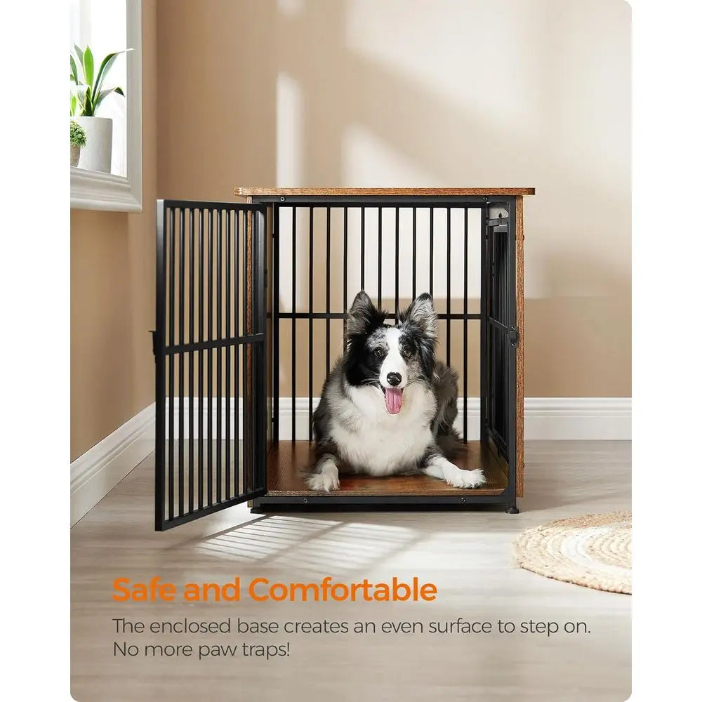 38.6-Inch Heavy-Duty Dog Crate Furniture End Table for Dogs Up to 70 lb