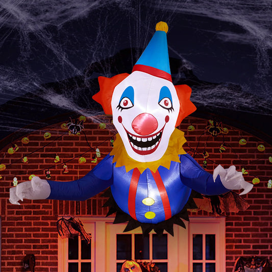 Halloween Inflatable Clown Breaking Through Window Outdoor Decoration