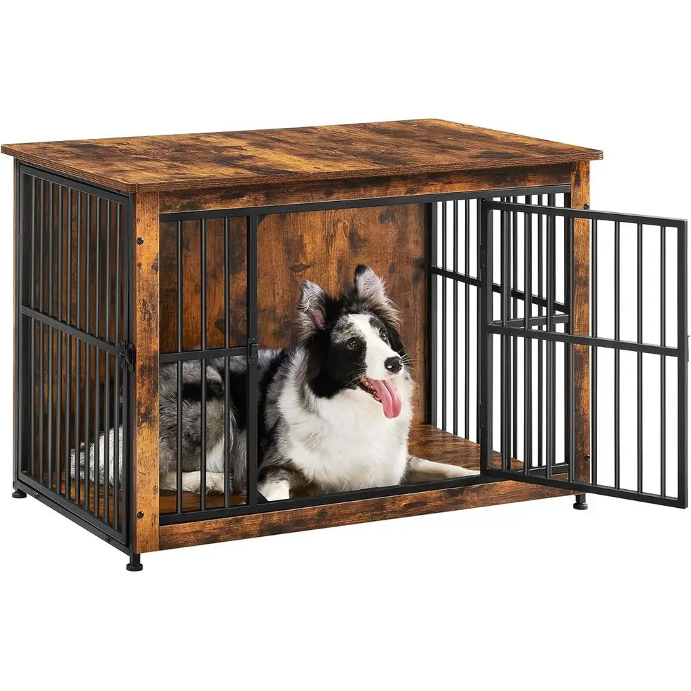 38.6-Inch Heavy-Duty Dog Crate Furniture End Table for Dogs Up to 70 lb
