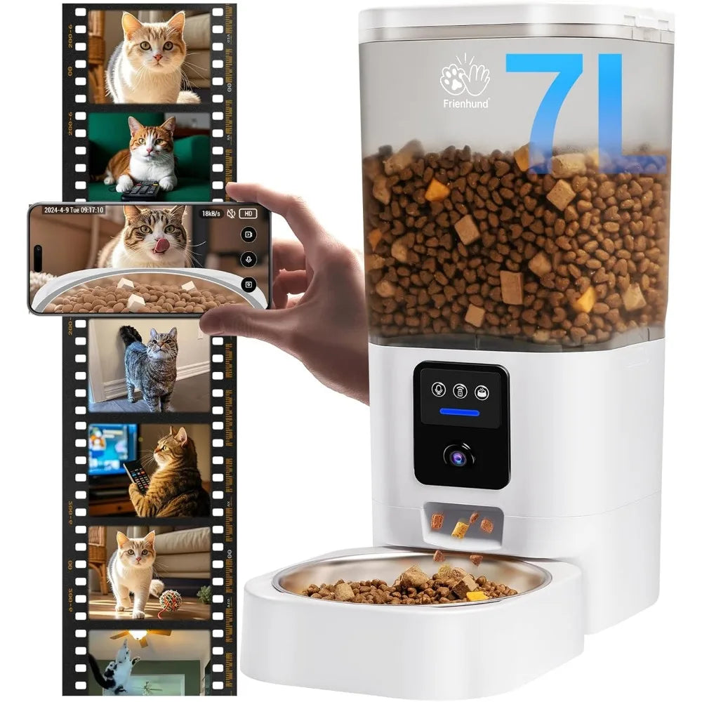 Smart Pet Feeder With Camera For Cat And Dog Feeding