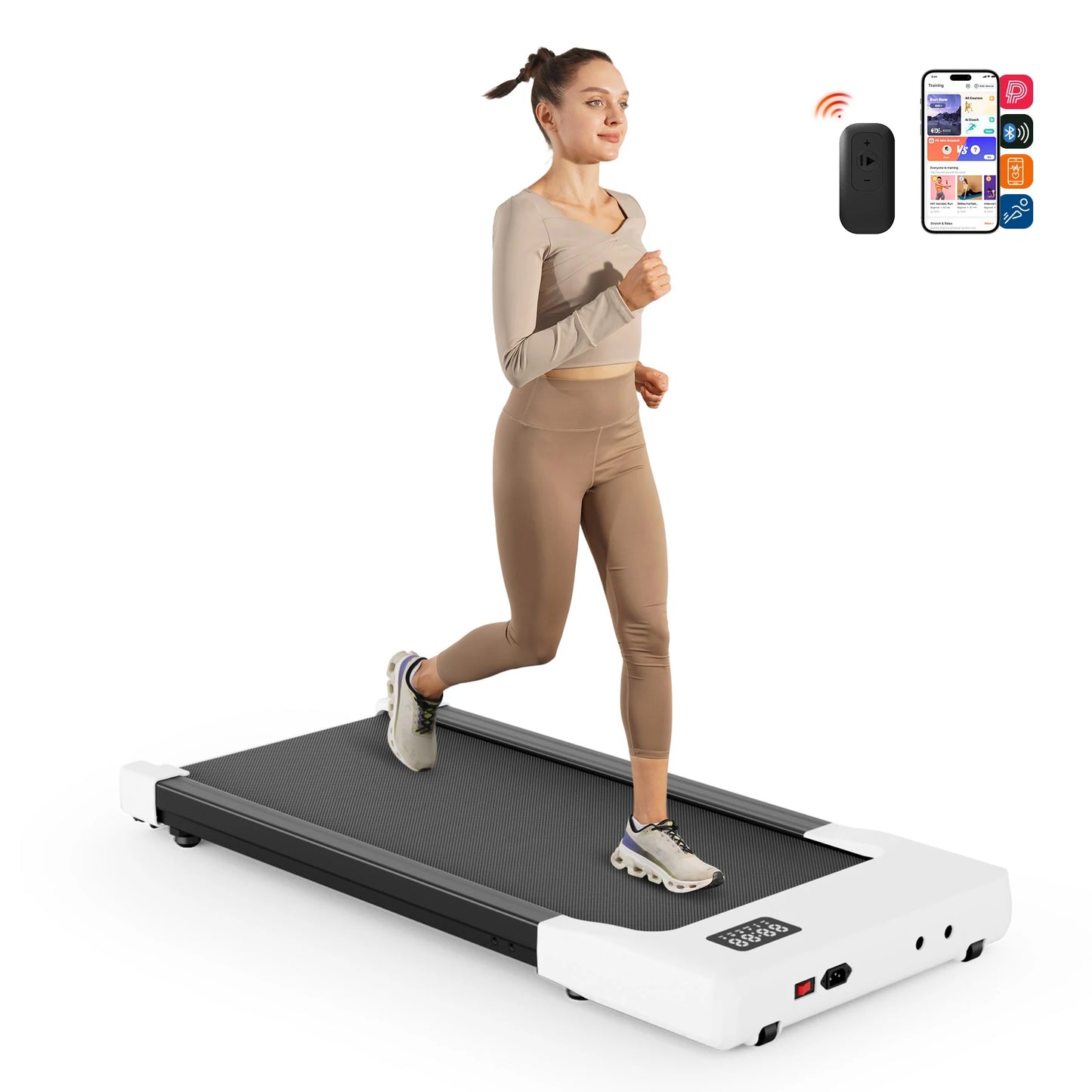 Portable Under Desk Treadmill with Remote Control for Home Office
