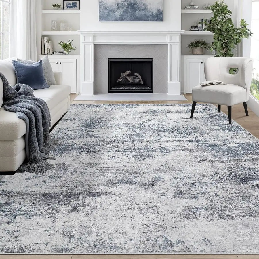 Abstract Non Slip Area Rug for Living Room and Dining