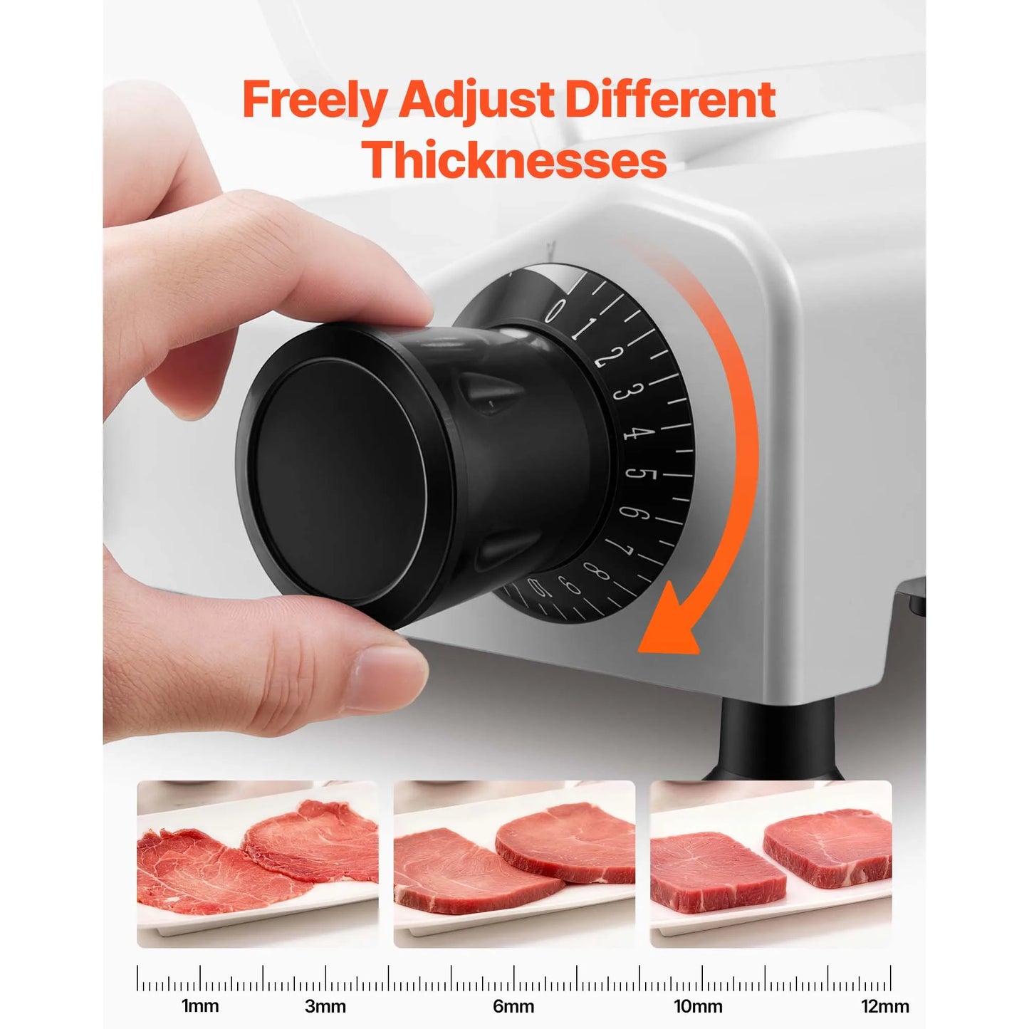 SucceBuy 300W Commercial Meat Slicer With 10-Inch Blade