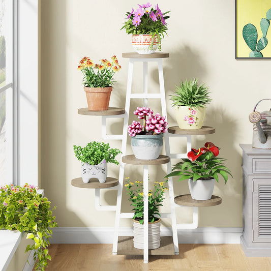 Tribesigns Multi Tier Indoor Plant Stand Wooden Corner Shelf
