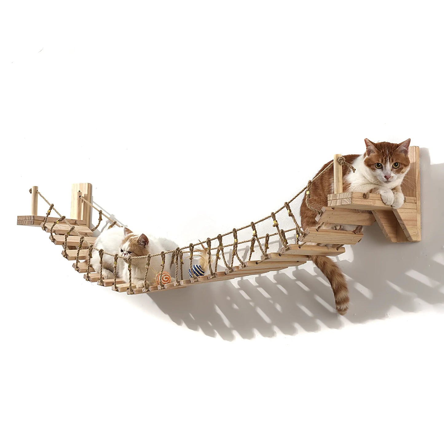 Wall Mounted Cat Rope Bridge With Sisal For Indoor Cats