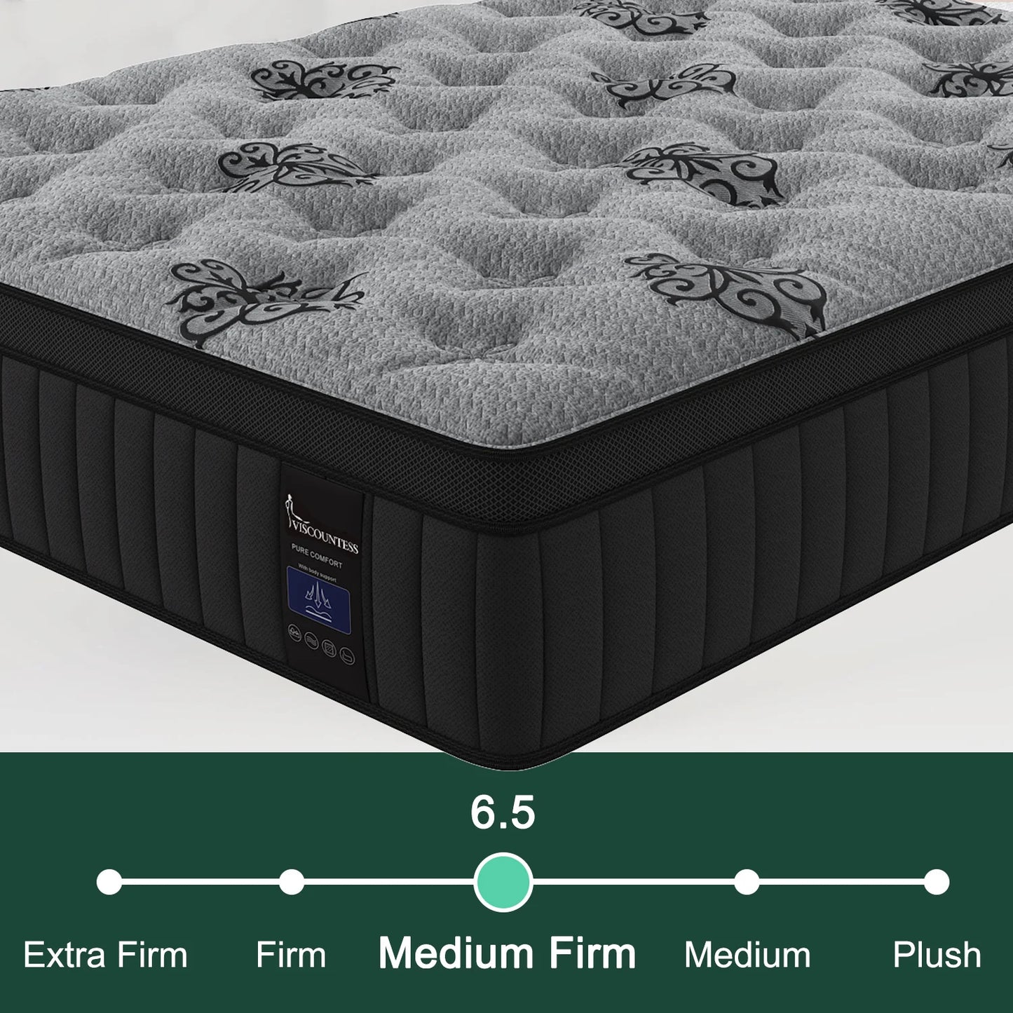 Memory Foam Hybrid Mattress With Pocket Spring For Cooling Comfort