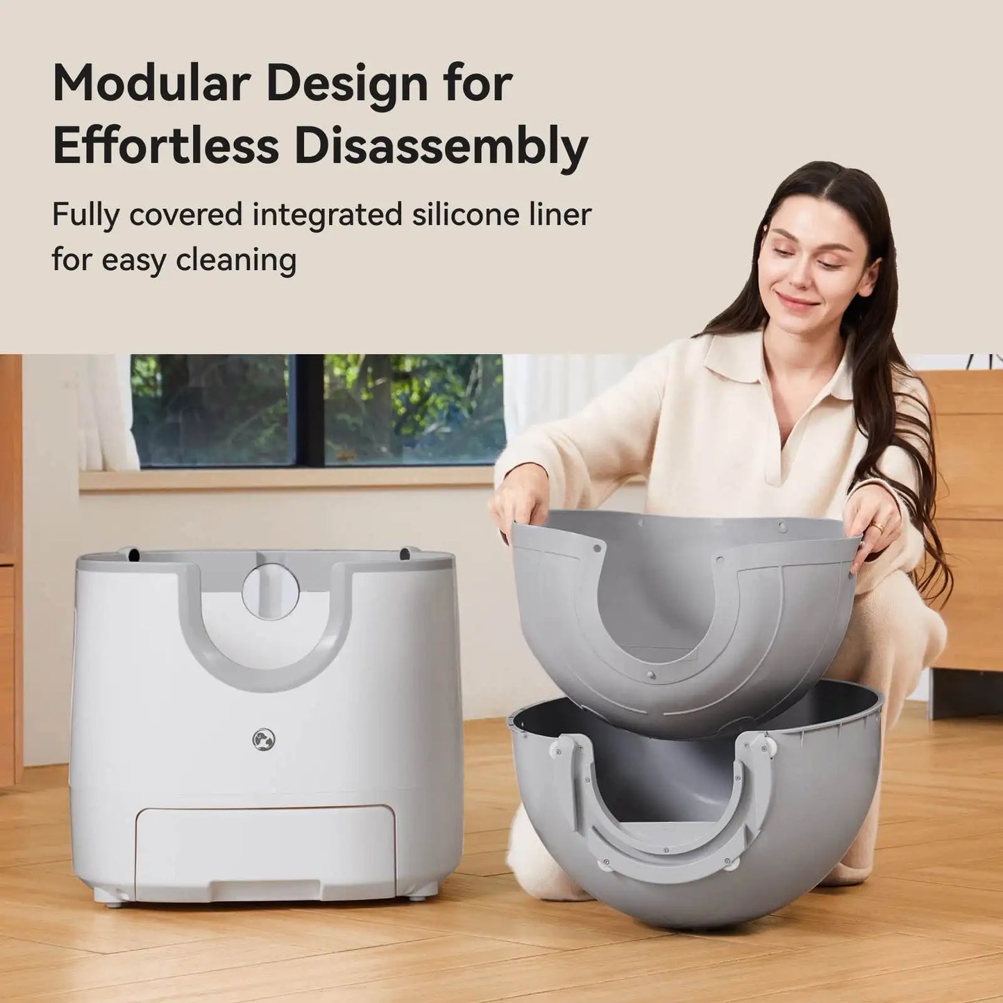 Furoomate Automatic Self Cleaning Cat Litter Box For Hygienic Freshness