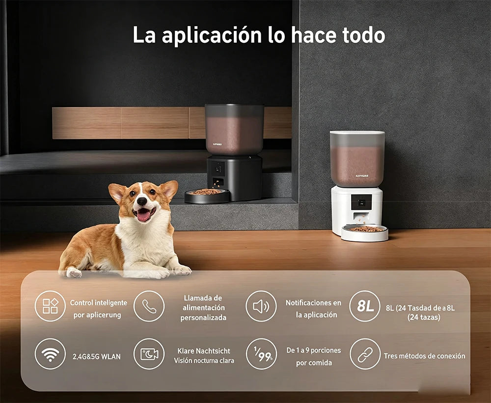 Nityers Smart Cat Feeder With 1080p Camera And 5G WiFi