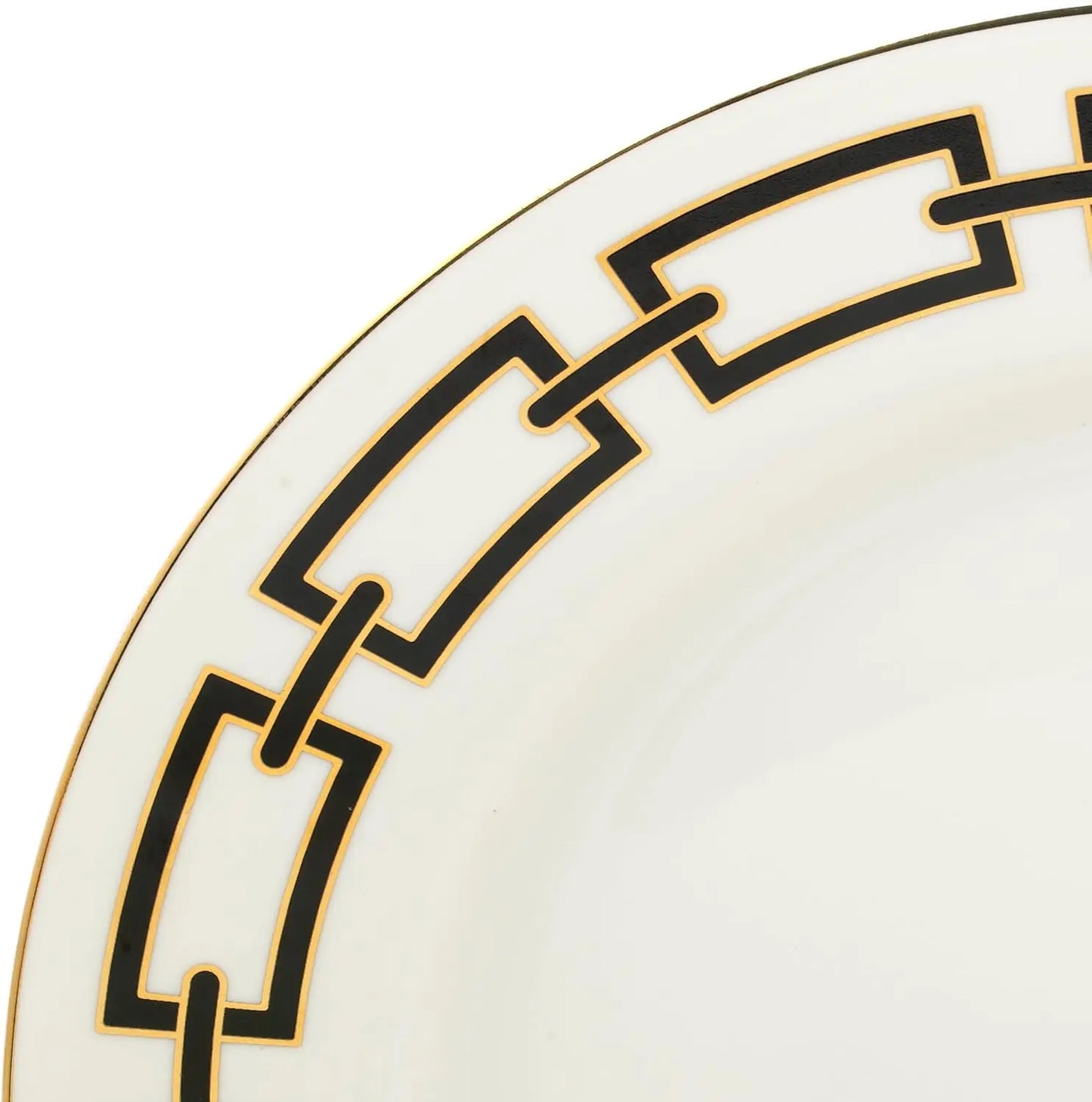 Bone China Dinnerware Set For Four With Elegant Engraved Pattern