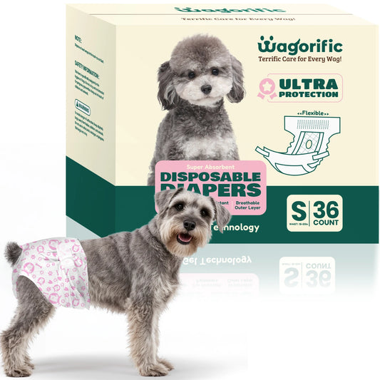 Leakproof Dog Diapers for Female Dogs - Adjustable and Soft