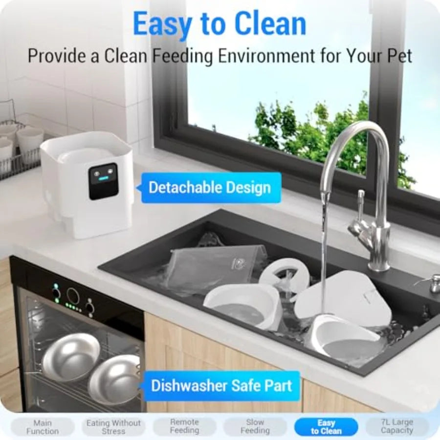 WiFi Enabled Automatic Pet Feeder For Cats With App Control