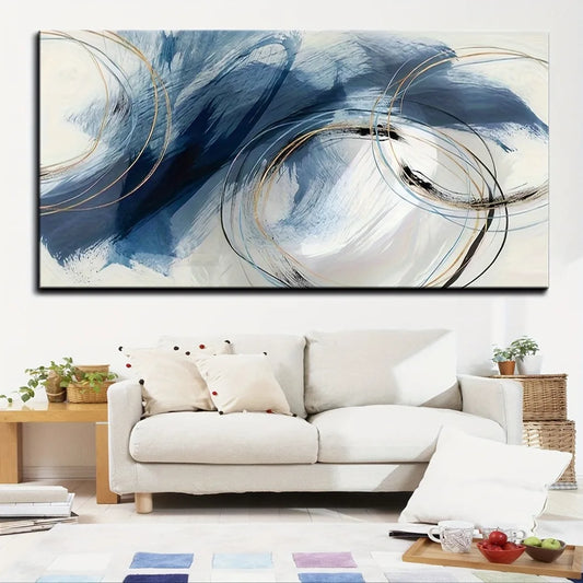 Timeless Dreamlike Art Deco Line Art Pine Frame Decor