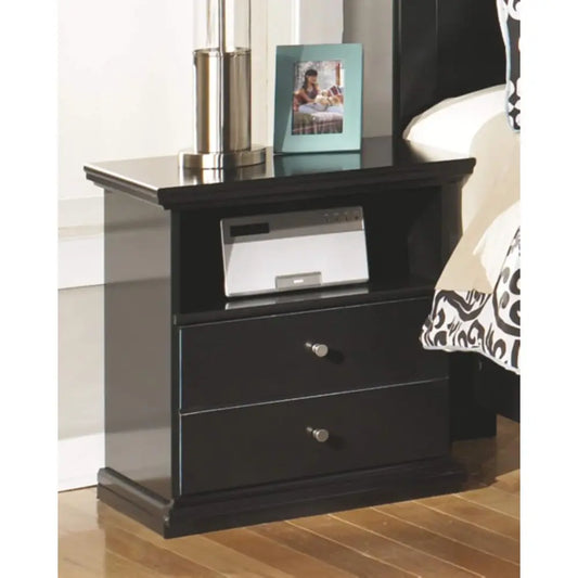Kids Traditional Nightstand With Storage Cubby And Drawer
