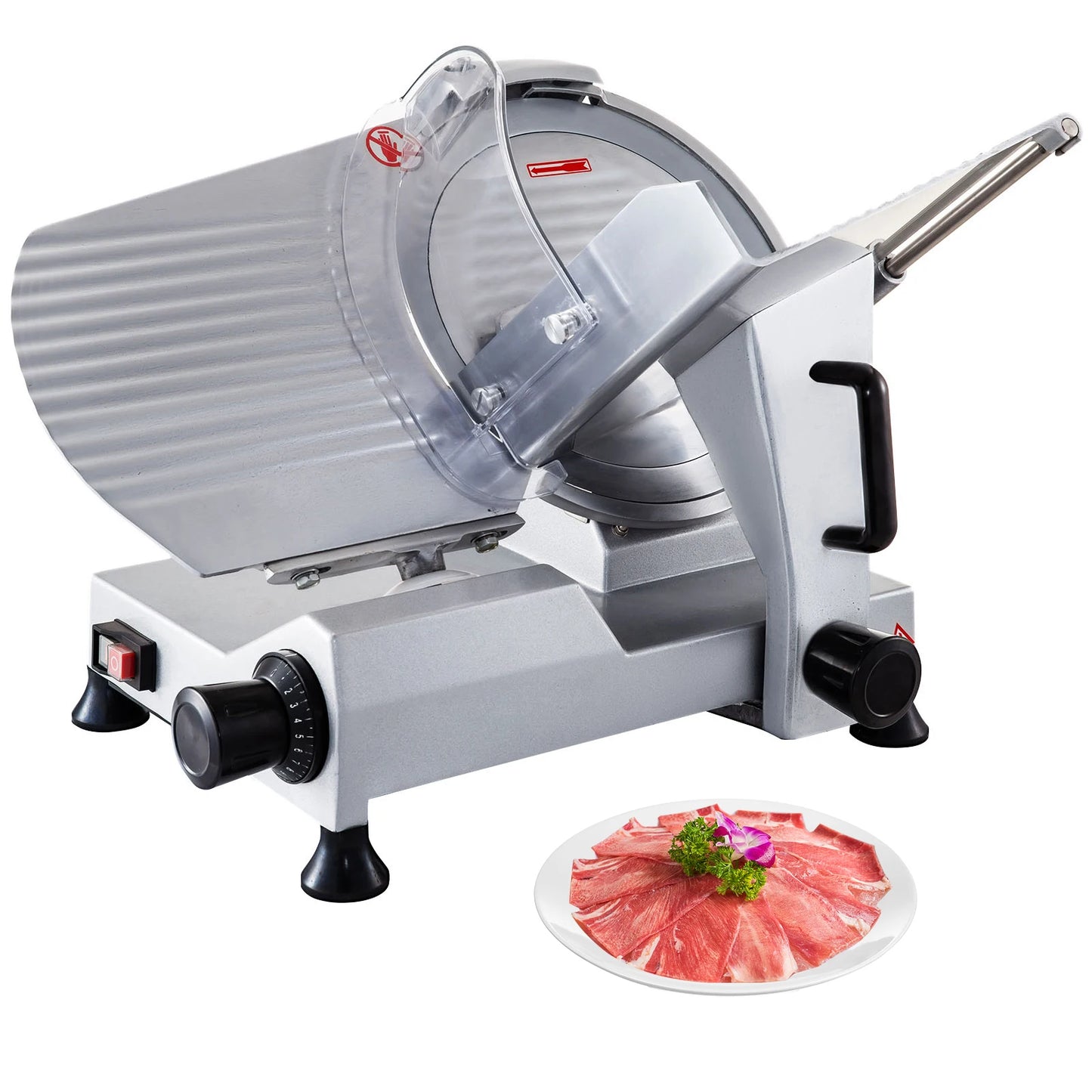 320W Commercial Meat Slicer Electric Deli Food Slicer for Meats