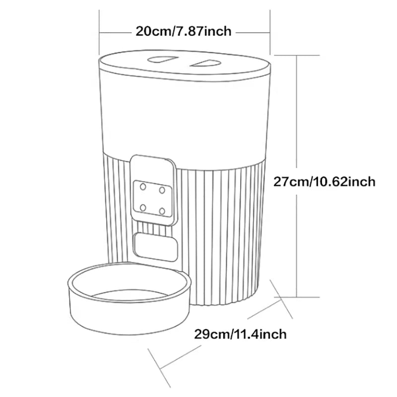 PAPIFEED Smart Automatic Cat And Dog Food Dispenser Machine