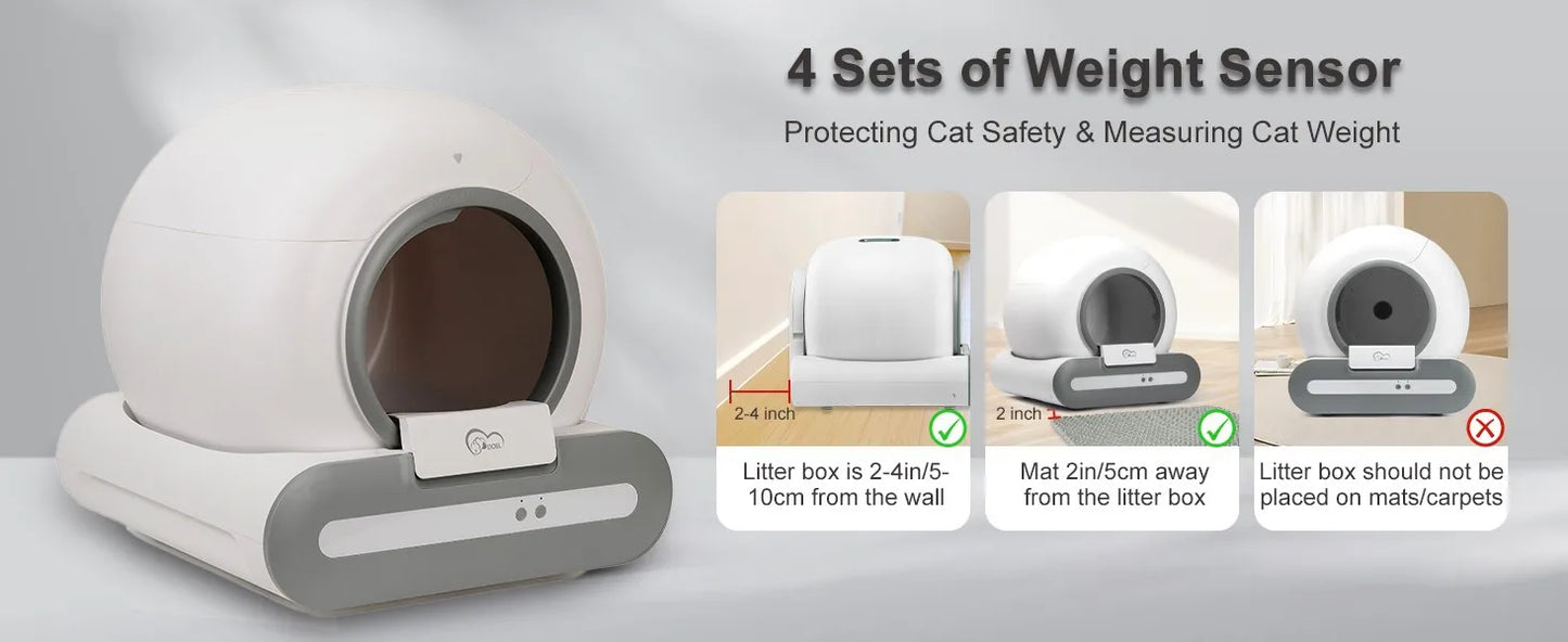 DOEL Smart Self-Cleaning Cat Litter Box With App And WiFi