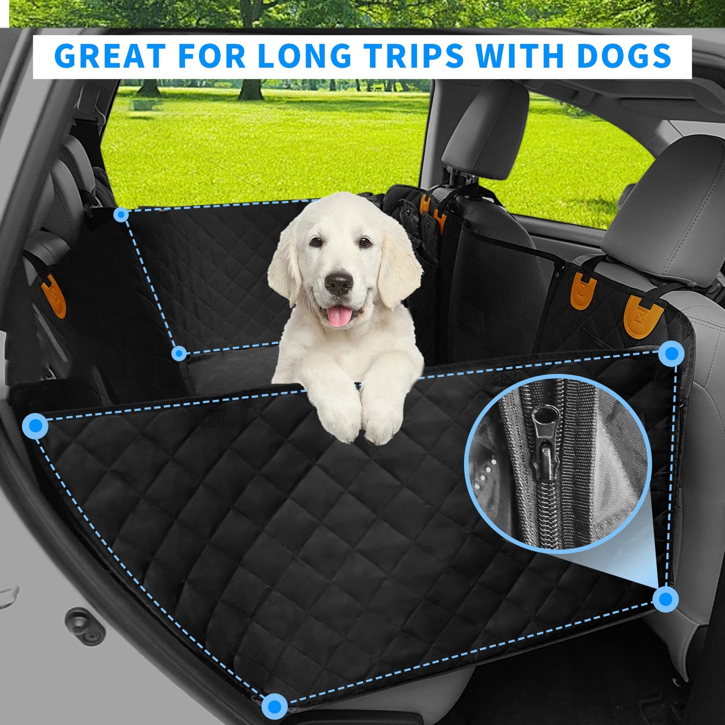Water-Resistant Dog Backseat