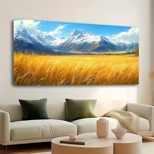 Solid Pine Wood Framed Gallery Wrapped Canvas Mural Wall Art