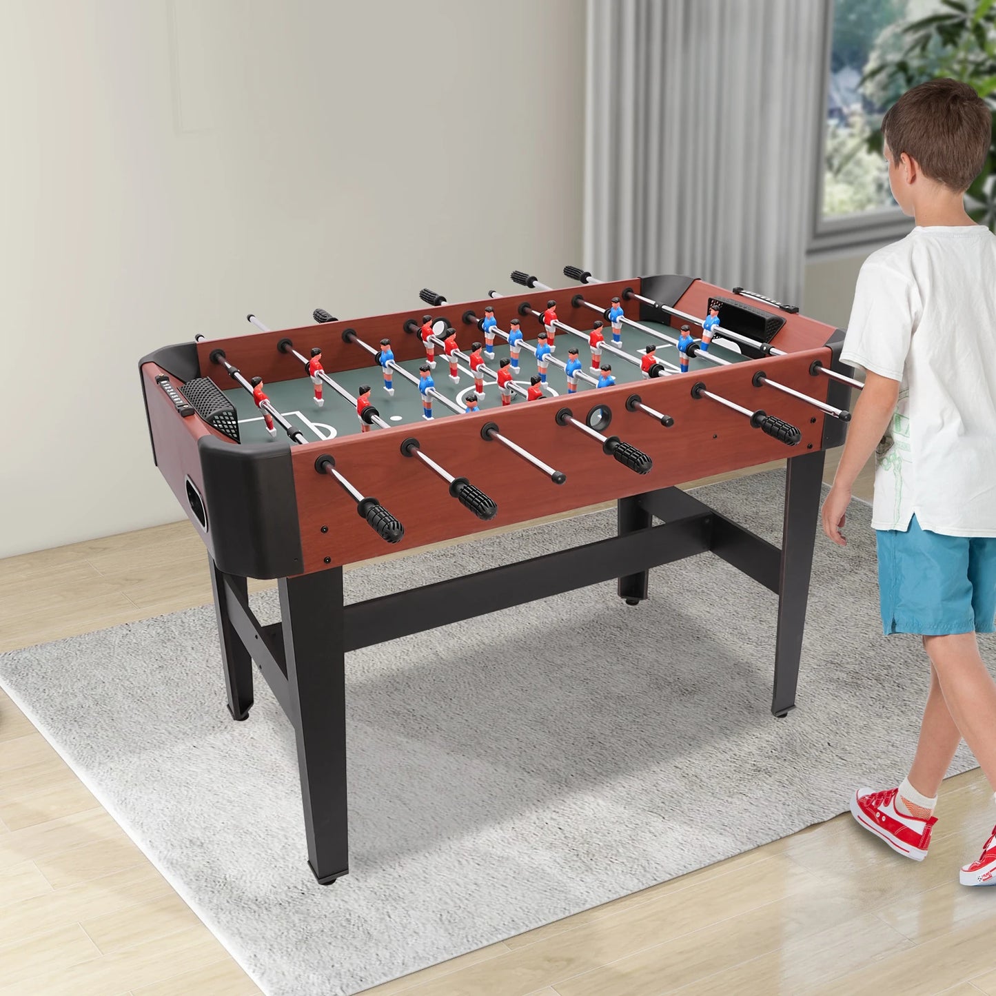 Premium Foosball Table With Scoreboard And Ball Storage