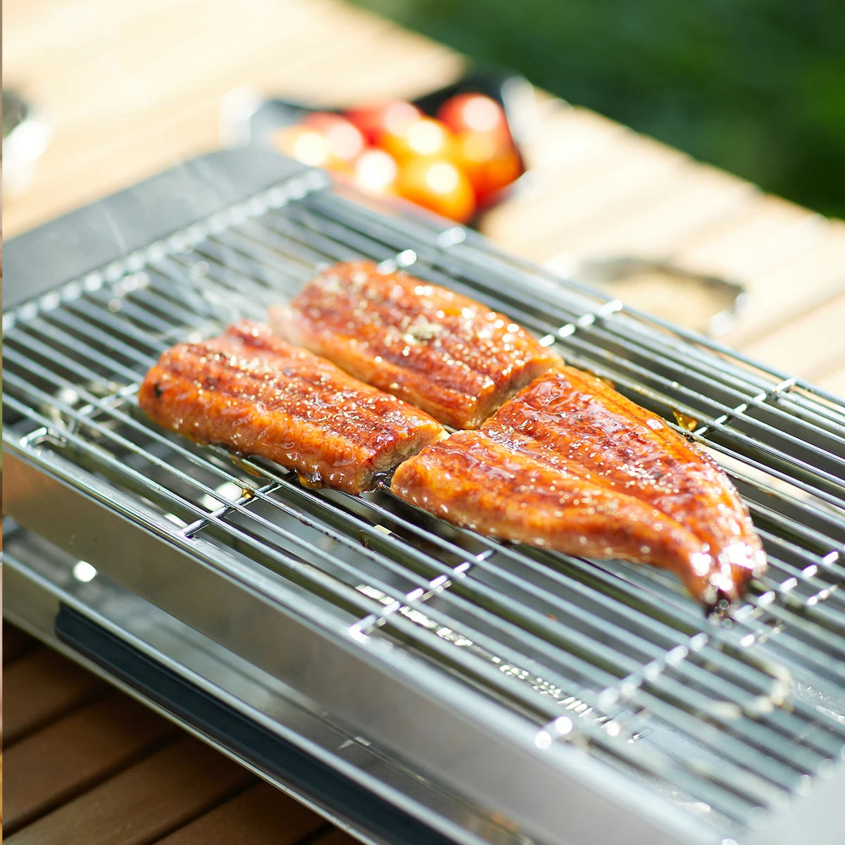 AMERZIS Stainless Steel Electric Grill With Temperature Control And Removable Surface