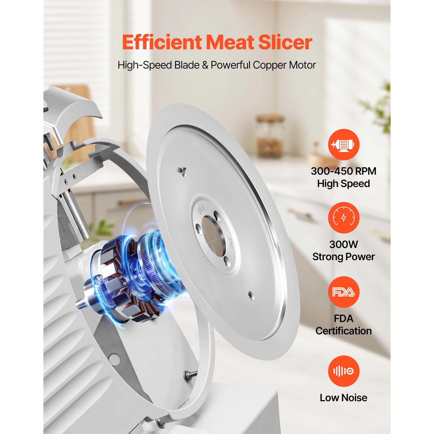 SucceBuy 300W Commercial Meat Slicer With 10-Inch Blade